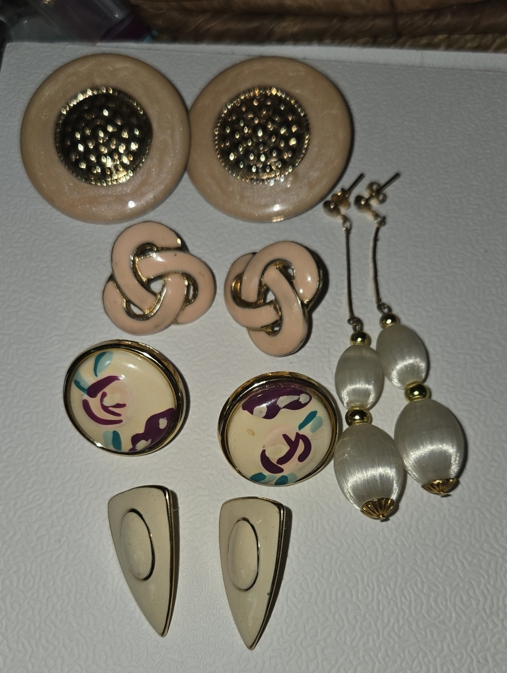 Lot Of 5 Sets Of Earring Vintage